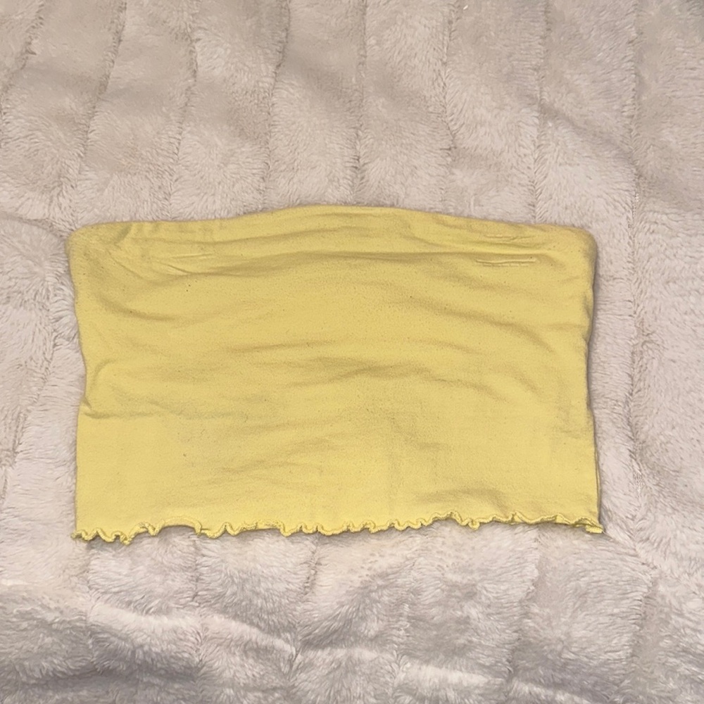 Yellow tube top